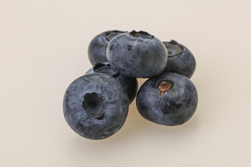 Ripe sweet tasty blueberries heap