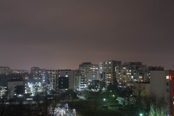 Nocna panorama Wrocławia. - obrazy, fototapety, plakaty