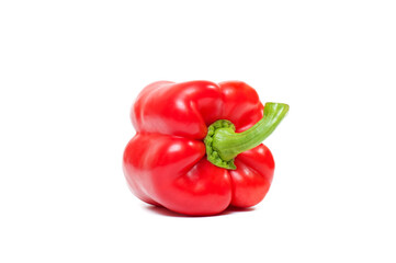 Fresh bell peppers on white background