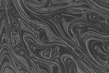 Cardboard black abstract texture close-up. Dark old paper background. Grunge concrete wall. Vintage blank wallpaper.