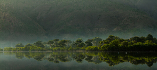 fog over the lake in Tacitolu Timor Leste