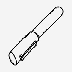 Pen doodle vector icon. Drawing sketch illustration hand drawn line eps10
