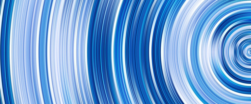 Modern Blue Color Swirl And Circles