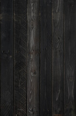 Black wood board background texture