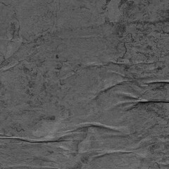 Cardboard black abstract texture close-up. Dark old paper background. Grunge concrete wall. Vintage blank wallpaper.