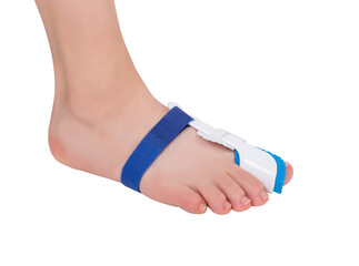 Toe separator hallux valgus, foot care tool. Splint leveler corrector pedicure tools orthopedic orthoses.
