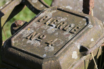 Tractor Horse Drawn pierce turnip seeder used on farm