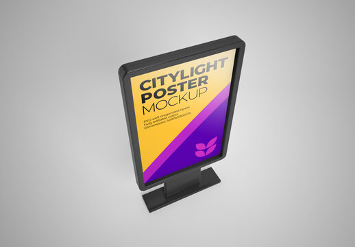 Citylight Digital Poster Mockup