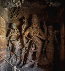 the Badami temple complex of Hindu, Jain, and supposedly Buddhist cave temples located near the small town of Badami in northern Karnataka