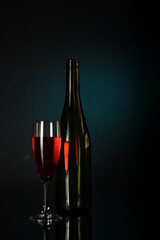 Still life with wine