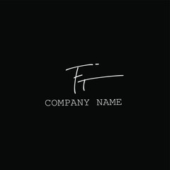 FT handwritten logo for identity