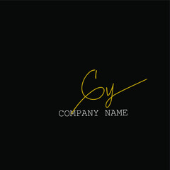 Gy handwritten logo for identity