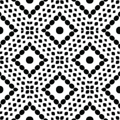 Black and white texture. Abstract seamless geometric pattern.
