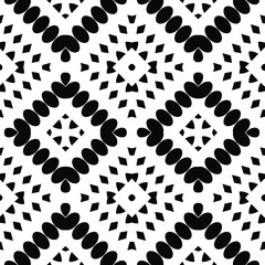 Black and white texture. Abstract seamless geometric pattern.
