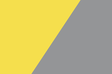 Abstract Geometric Design in Yellow and Gray, Trendy Color Block Background