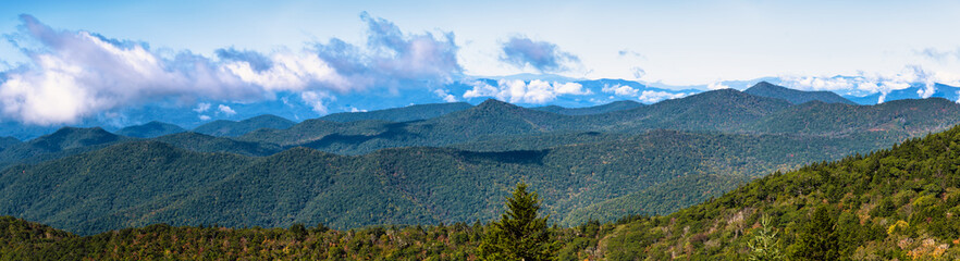 Autumn in the Appalachian Mountains Viewed Along the Blue Ridge Parkway