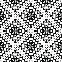 Black and white texture. Abstract seamless geometric pattern.
