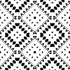 Black and white texture. Abstract seamless geometric pattern.
