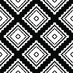 Black and white texture. Abstract seamless geometric pattern.
