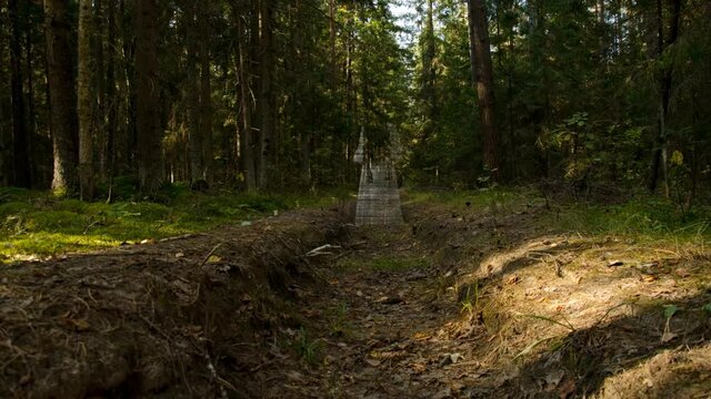A ghost in the Woods. Ghost of a scary woman. 21