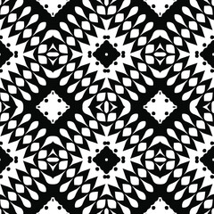 Black and white texture. Abstract seamless geometric pattern.
