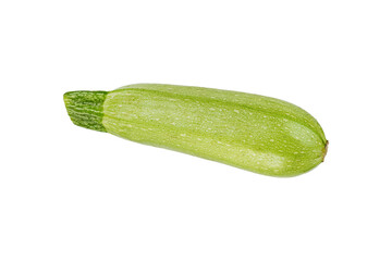 Fresh organic marrow zucchini squash vegetable isolated on white
