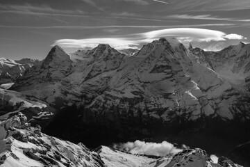 Swiss Alps, Bernese Oberland, Eiger Mönch Jungfrau, Grindelwald, Switzerland