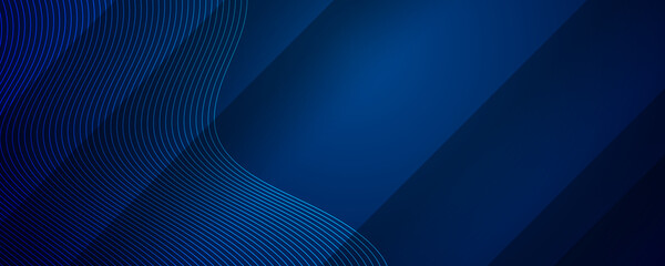 Dark blue background with abstract graphic elements for presentation background design. Abstract geometrical and blue with triangle background. illustration vector design