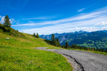 road in the mountains (Vorarlberg, Austria)