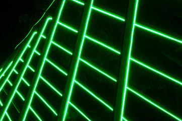 luz neón verde