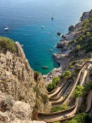 beautiful blu sea and rocks
