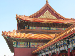 Fototapeta Piękny koloryw chiński dach obraz