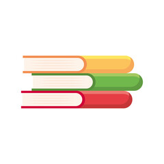 pile text books library icon vector illustration design