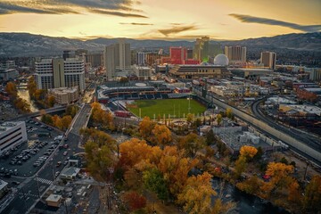 Reno is the other, lesser known Gambling Oasis in Nevada - obrazy, fototapety, plakaty