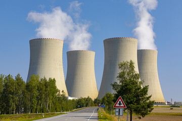 Nuclear power plant Temelin in Czech Republic Europe