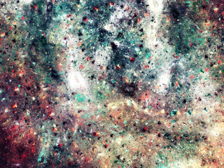 abstract chaotic fractal background 3D rendering illustration