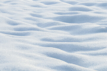 Deep snow drifts Winter background