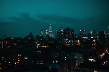 Fototapeta premium city skyline at night