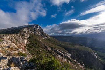 La Sainte Victoire sous la neige, Aix en Provence, France