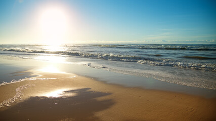beautiful sunset over the ocean