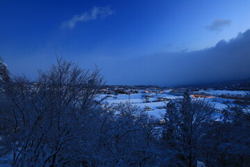 世界遺産　冬の平泉中尊寺