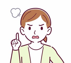 Young woman in a cardigan