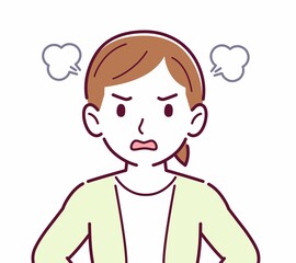 Young woman in a cardigan