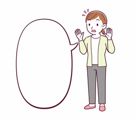 Young woman in a cardigan