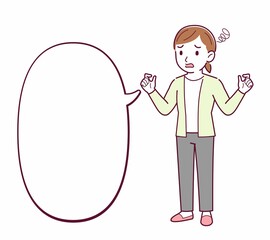 Young woman in a cardigan