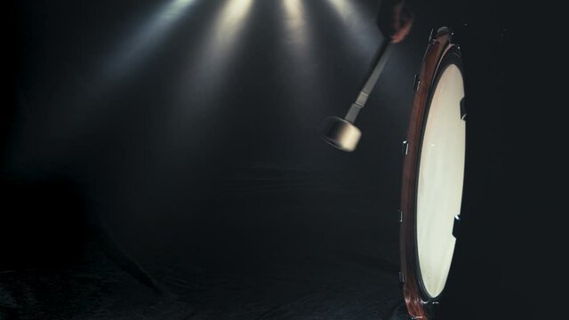 Marching Bass Drum, Single and Double Beat