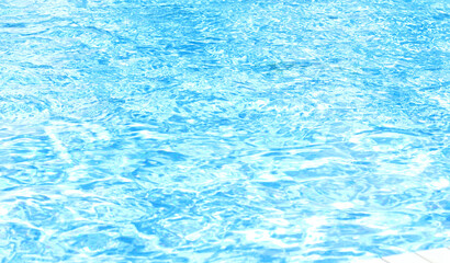 Pool water, bright background, summer day