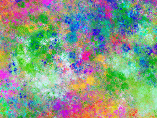 rainbow abstract fractal background 3d rendering illustration
