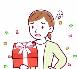 Young woman in a cardigan_Present