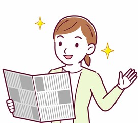 Young woman in a cardigan_news